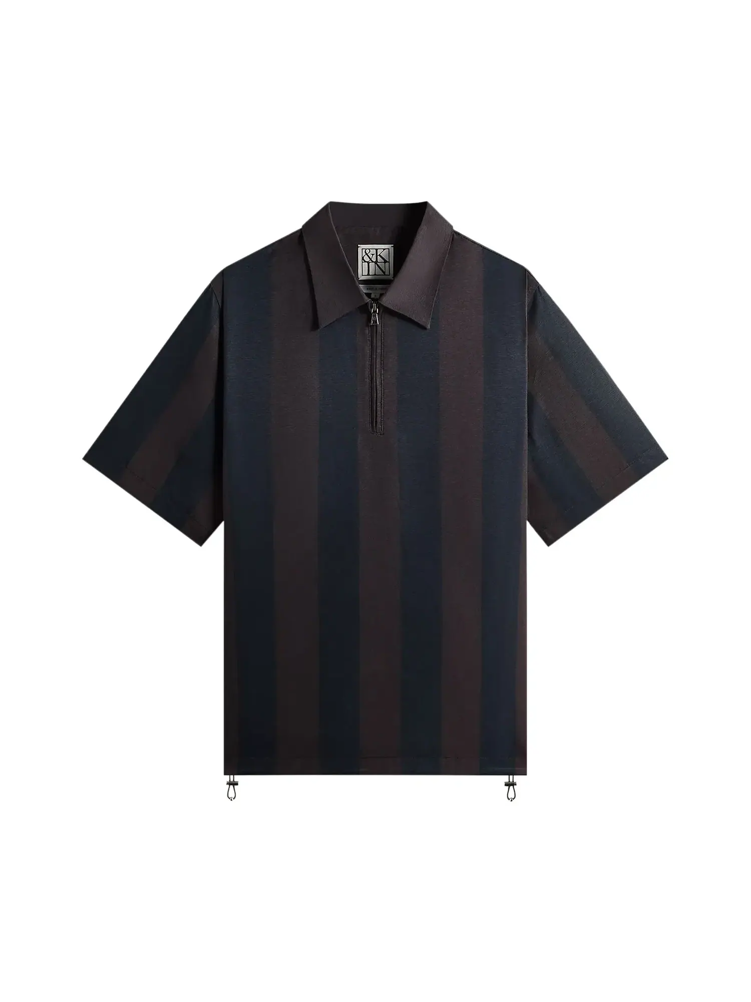 Рубашка Kith & Kin Montis Quarter Zip Faille Shirt — изображение 1 из 2, синий