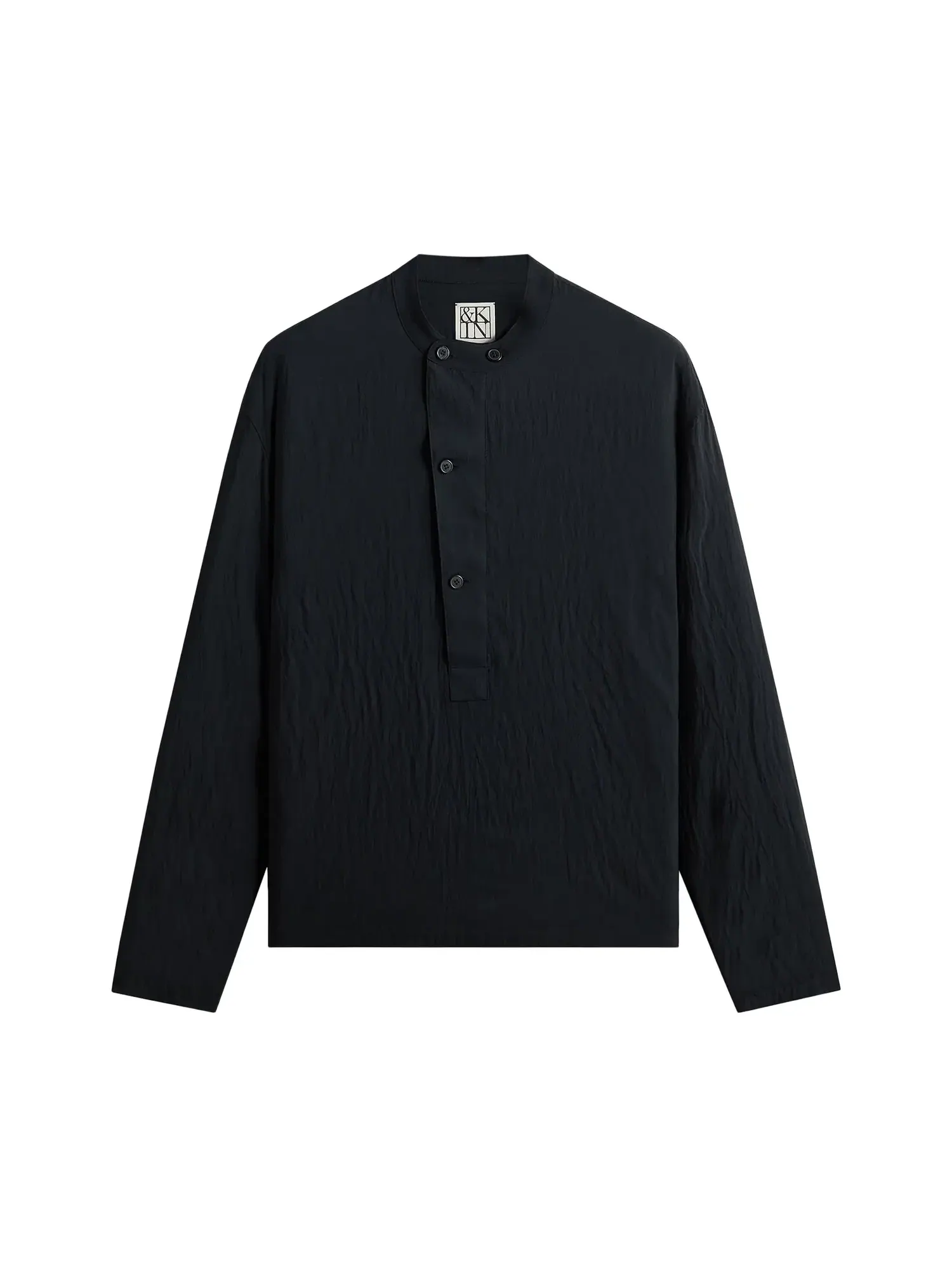 Рубашка Kith & Kin Wrinkle Cupro Leven — изображение 1 из 2, черный