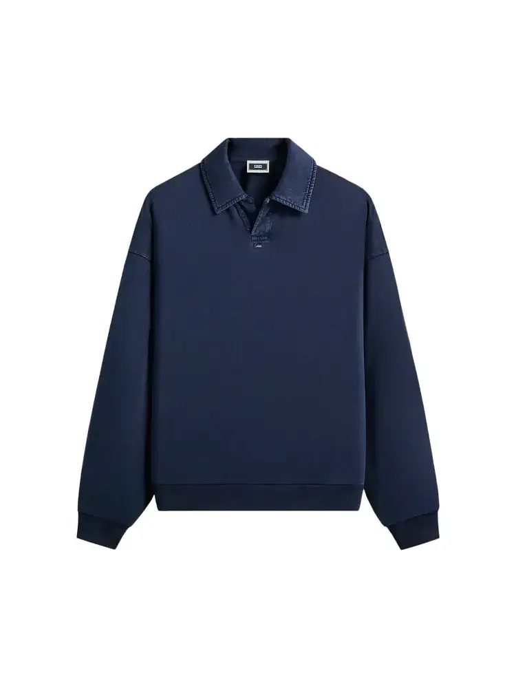 Пуловер Kith Indigo Micro Fleece Nelson — изображение 1 из 2, синий