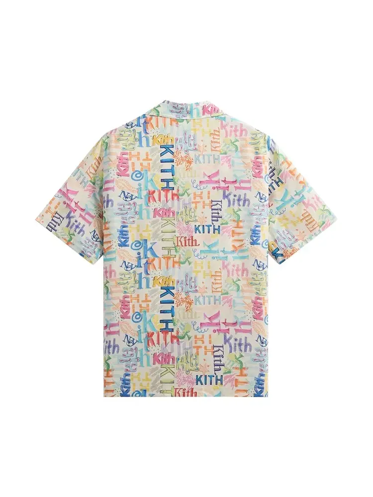 Рубашка с короткими рукавами Kith Thompson Camp Shirt — изображение 2 из 2, бежевый