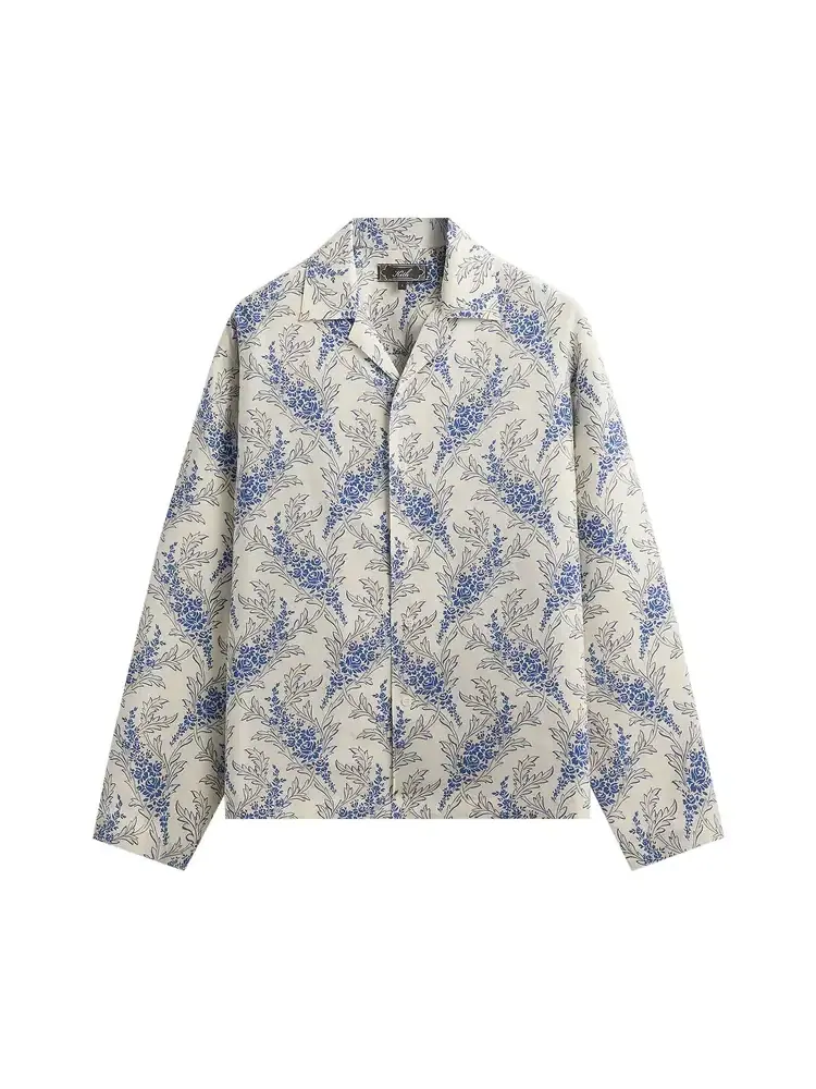Рубашка Kith Cupro Linen Long Sleeve Adonis Shirt — изображение 1 из 2, серый