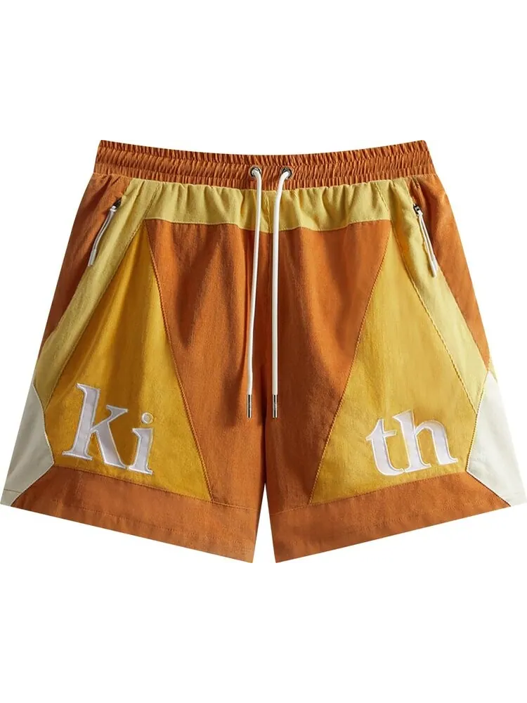 Шорты Kith Mixed Micro Cord Turbo Shorts 'Aura' — изображение 1 из 2, оранжевый