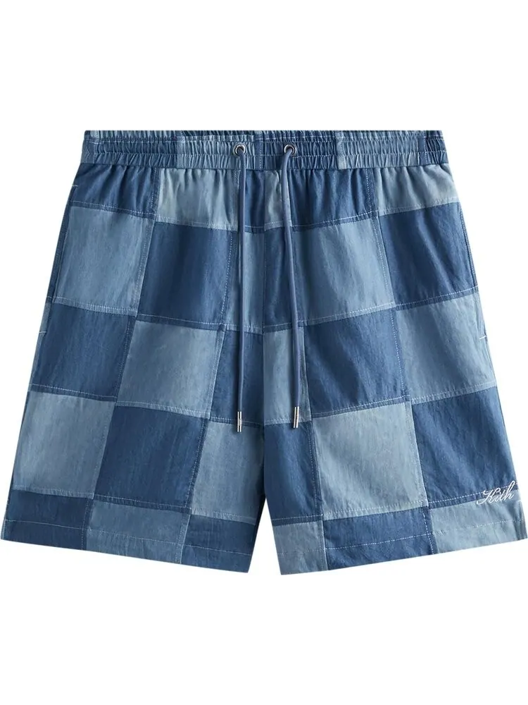 Шорты Kith Patchwork Indigo Active Short 'Indigo' — изображение 1 из 2, мульти