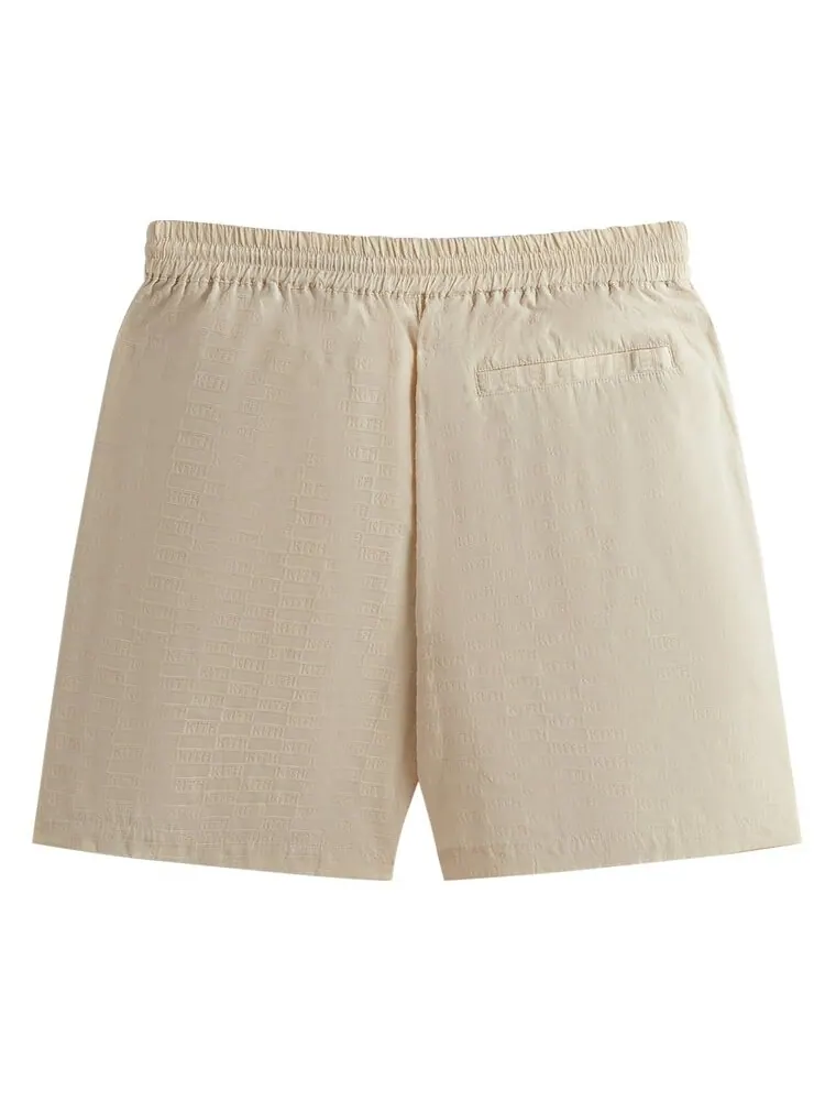 Шорты Kith Flocked Monogram Mason Short — изображение 2 из 2, бежевый