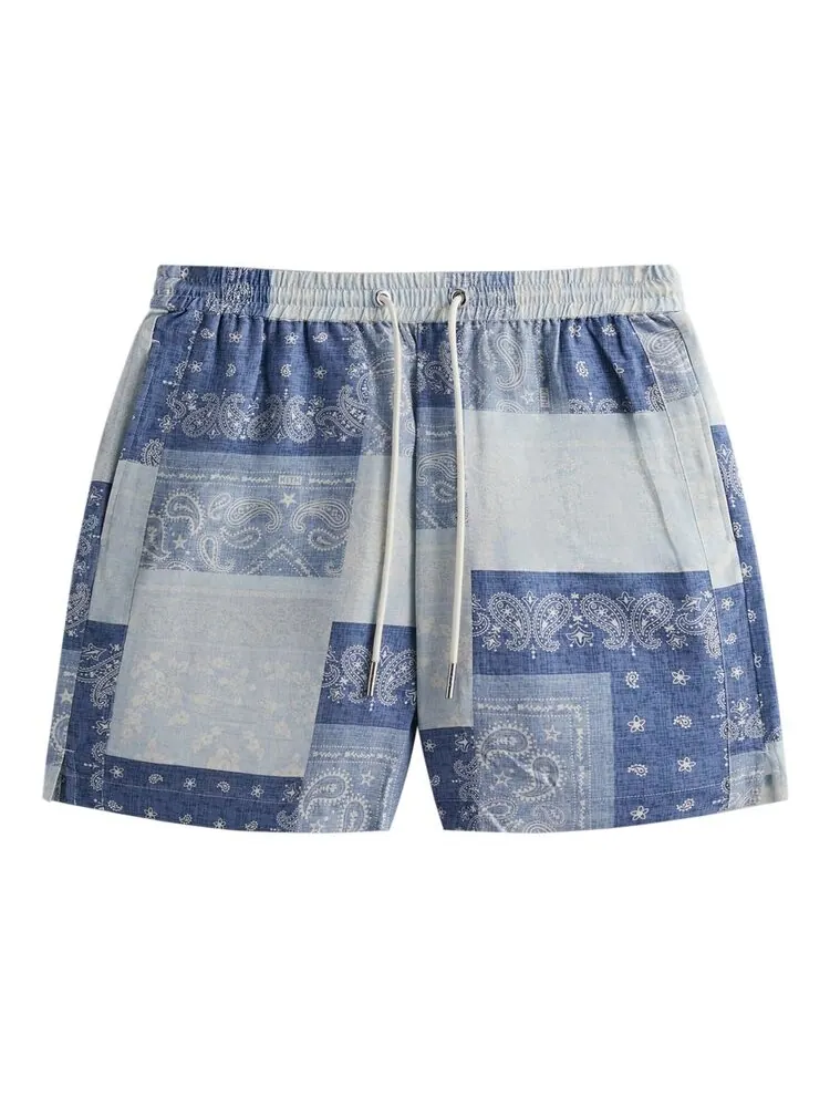 Шорты Kith Washed Paisley Active Short — изображение 1 из 2, синий