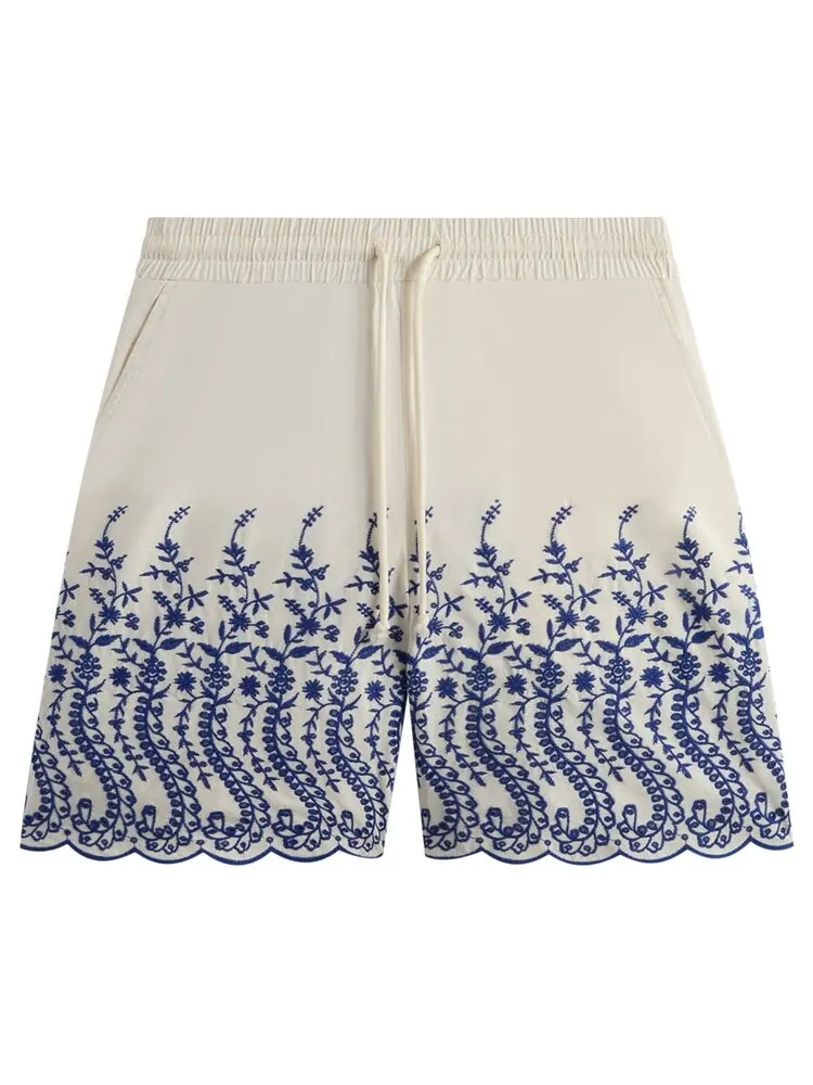 Шорты Kith Floral Eyelet Lewis Short — изображение 1 из 1, бежевый