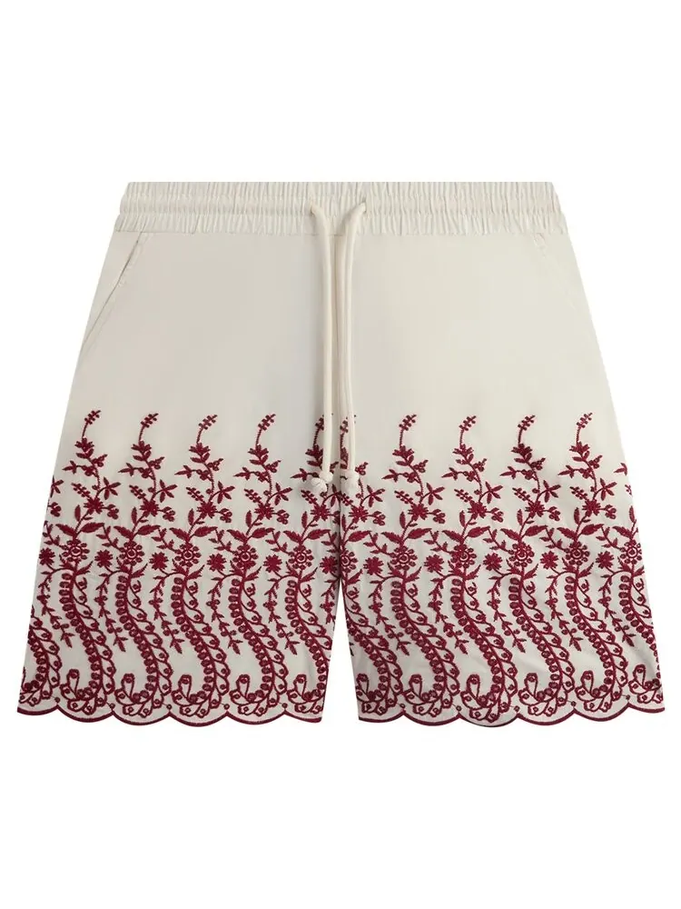 Шорты Kith Floral Eyelet Lewis Short — изображение 1 из 1, бежевый