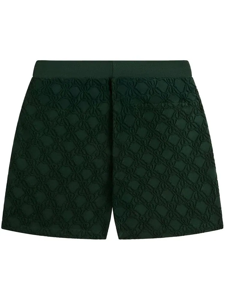 Шорты Kith Crest Monogram Terry Graham Short, Stadium — изображение 2 из 2, зеленый
