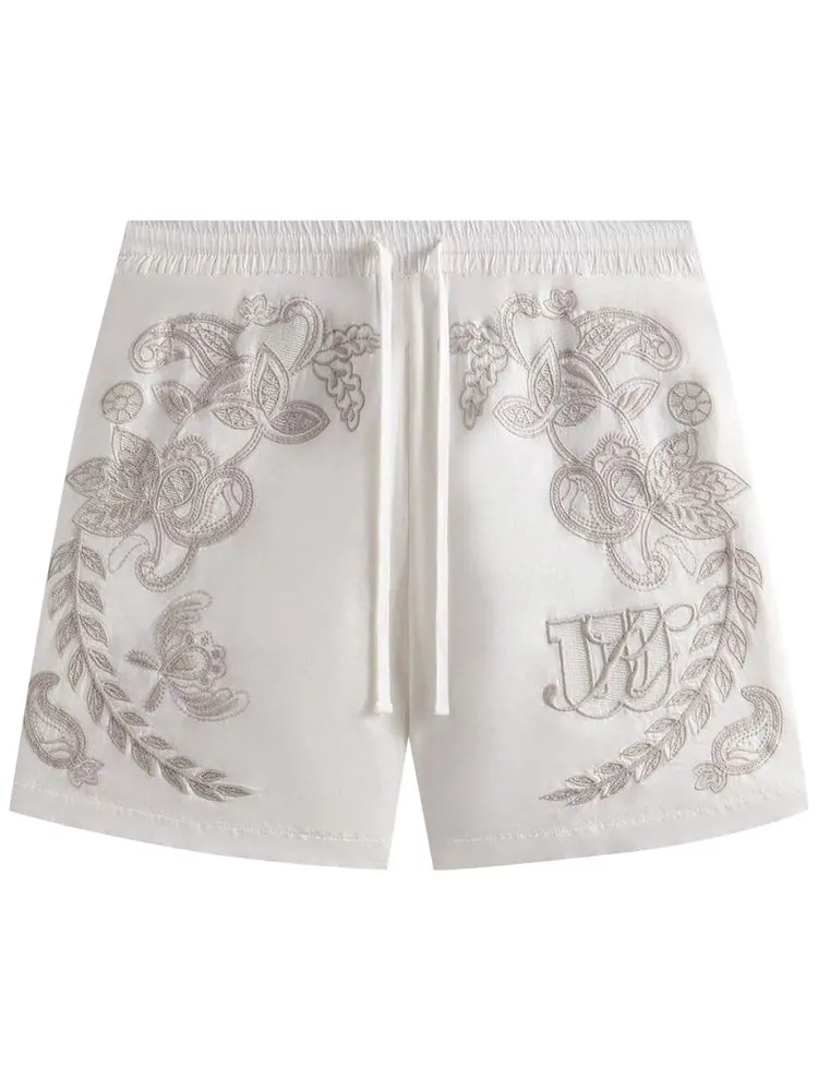Спортивные шорты Kith x Wilson из вышитой сетки — изображение 1 из 2, белый