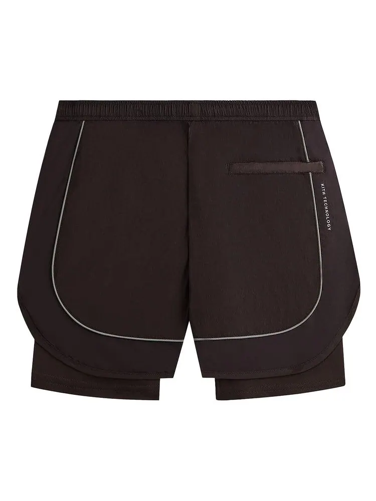 Шорты Kith Jordan Tech Short, Kindling — изображение 2 из 2, коричневый