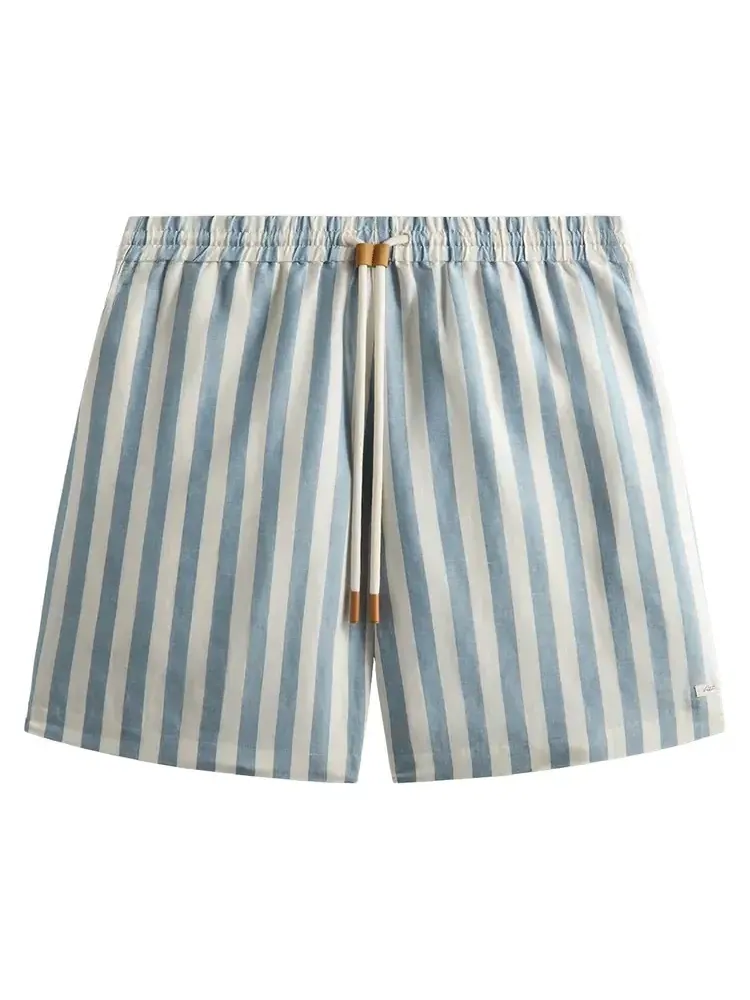 Шорты Kith Spun Silk Linen Stripe Kellen Short — изображение 1 из 2, синий