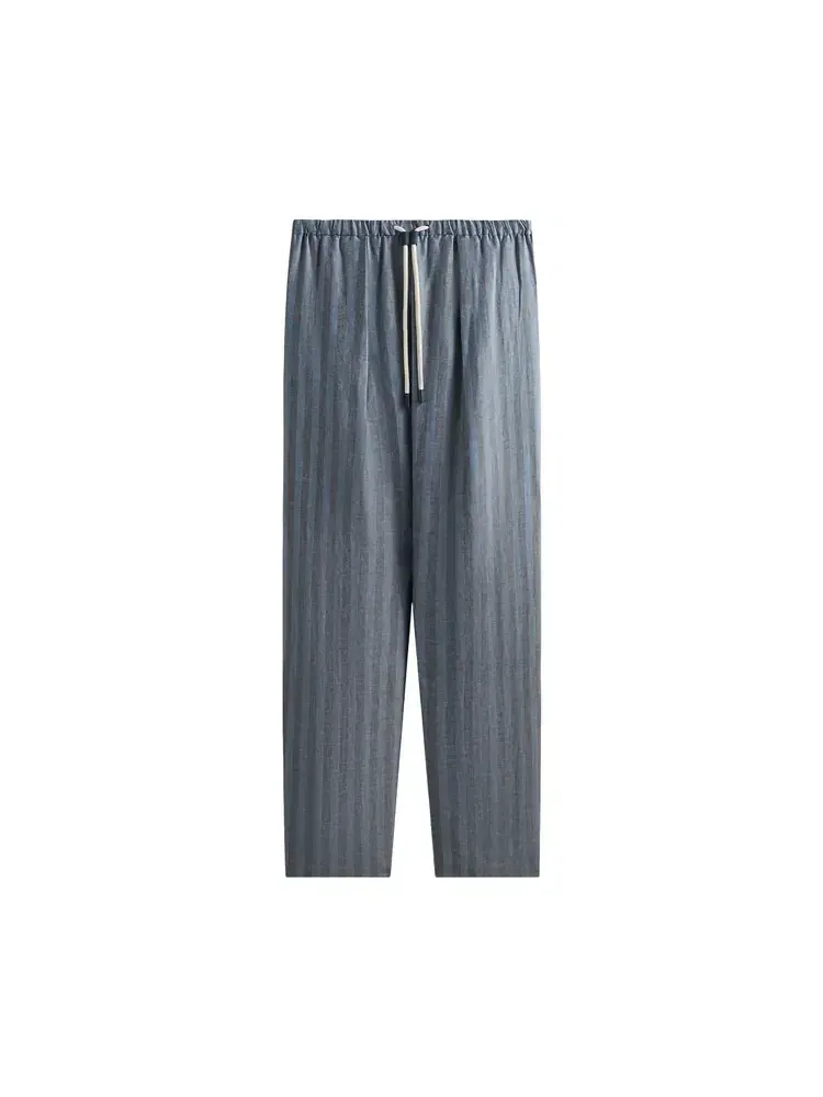Брюки Kith Spun Silk Linen Stripe Idris Pant — изображение 1 из 2, синий