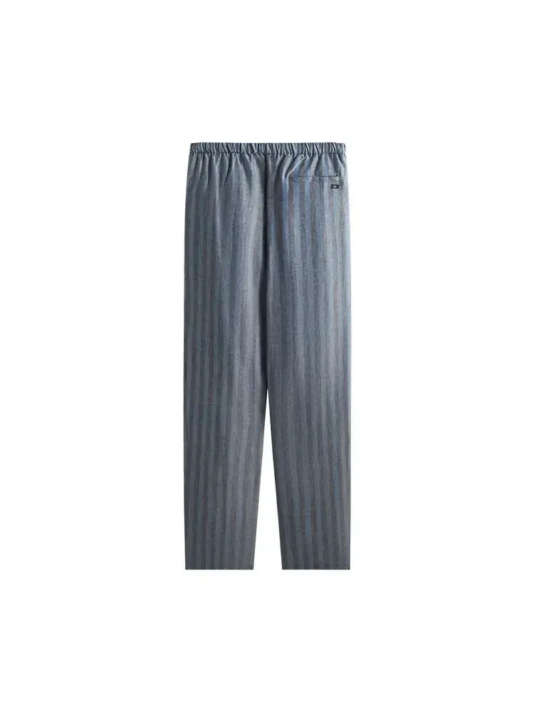 Брюки Kith Spun Silk Linen Stripe Idris Pant — изображение 2 из 2, синий