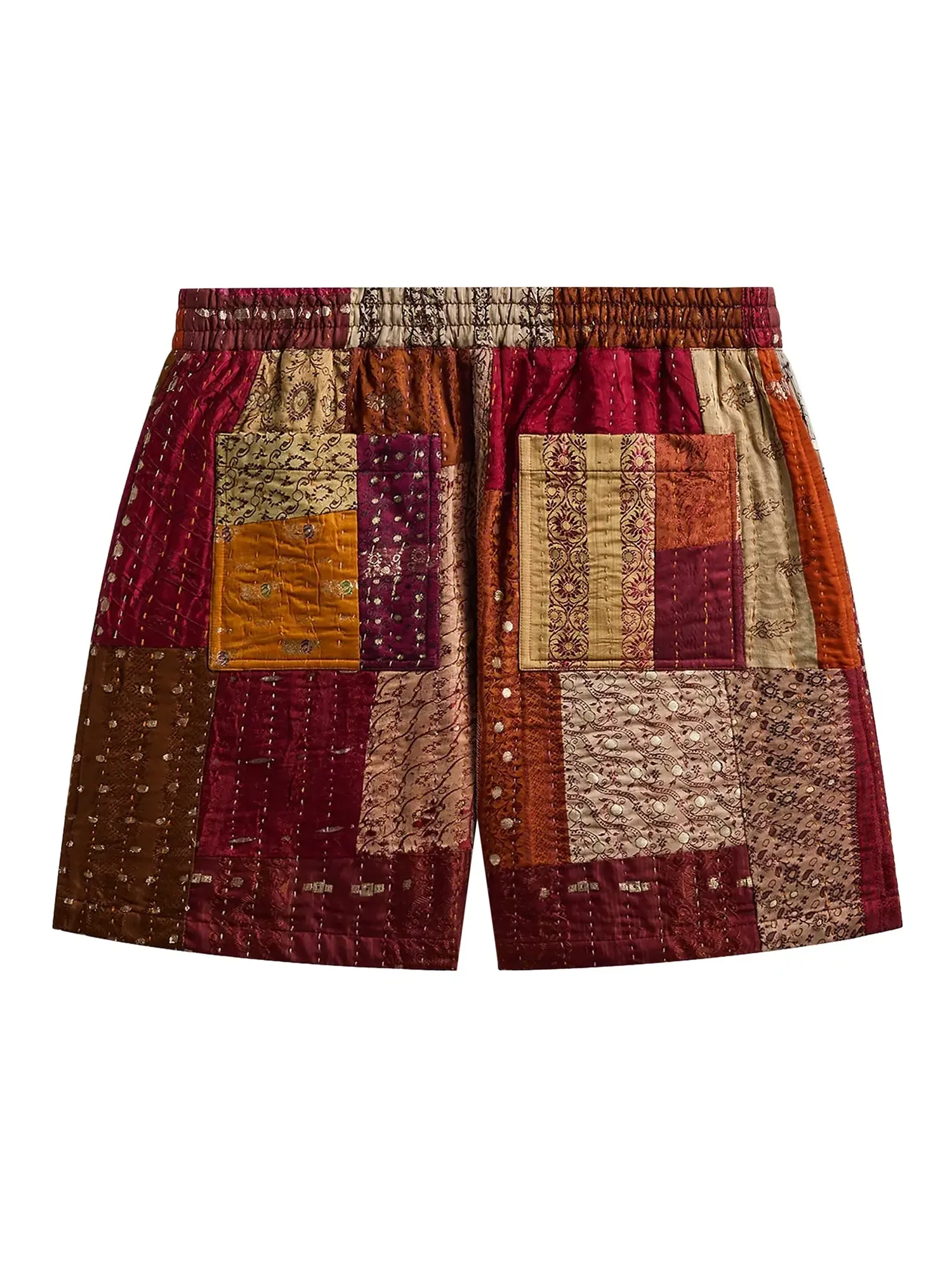 Шорты Kith & Kin Tal Patchwork Short — изображение 2 из 2, коричневый/мульти