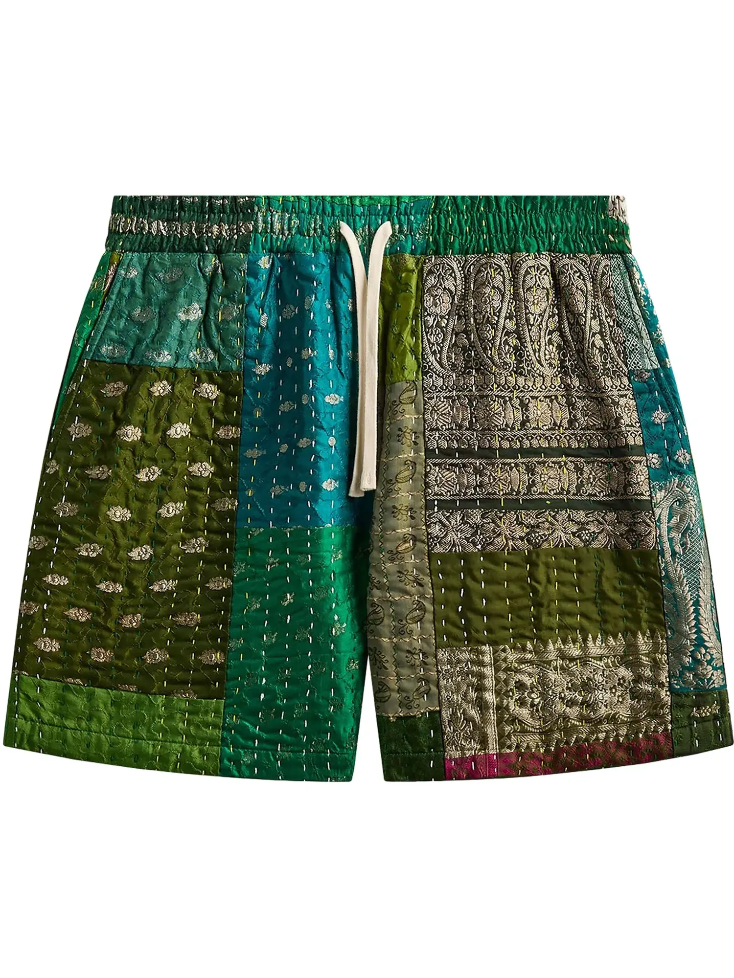 Шорты Kith & Kin Tal Patchwork Short — изображение 1 из 2, зеленый/мульти