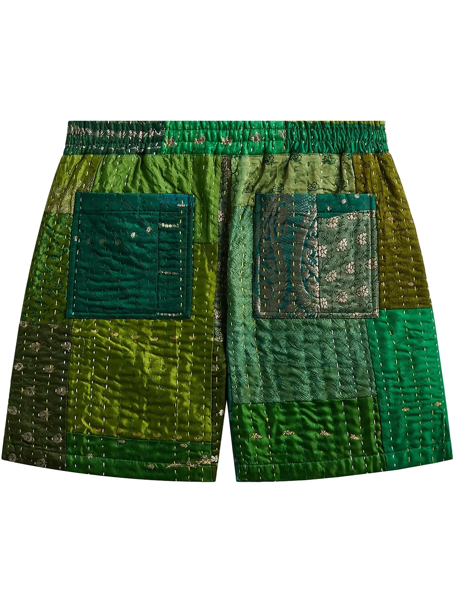 Шорты Kith & Kin Tal Patchwork Short — изображение 2 из 2, зеленый/мульти