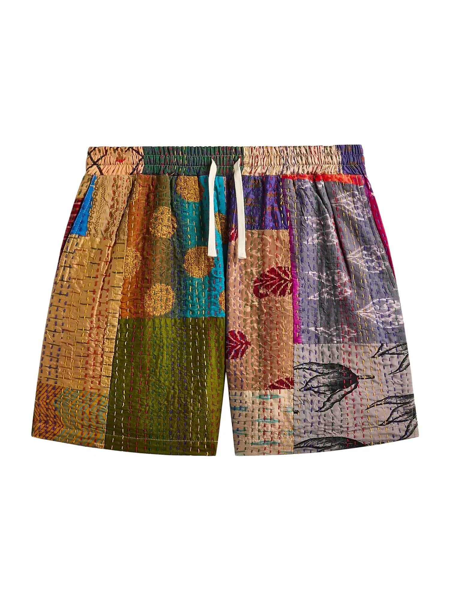 Шорты Kith & Kin Tal Patchwork Short — изображение 1 из 2, золотистый/мульти