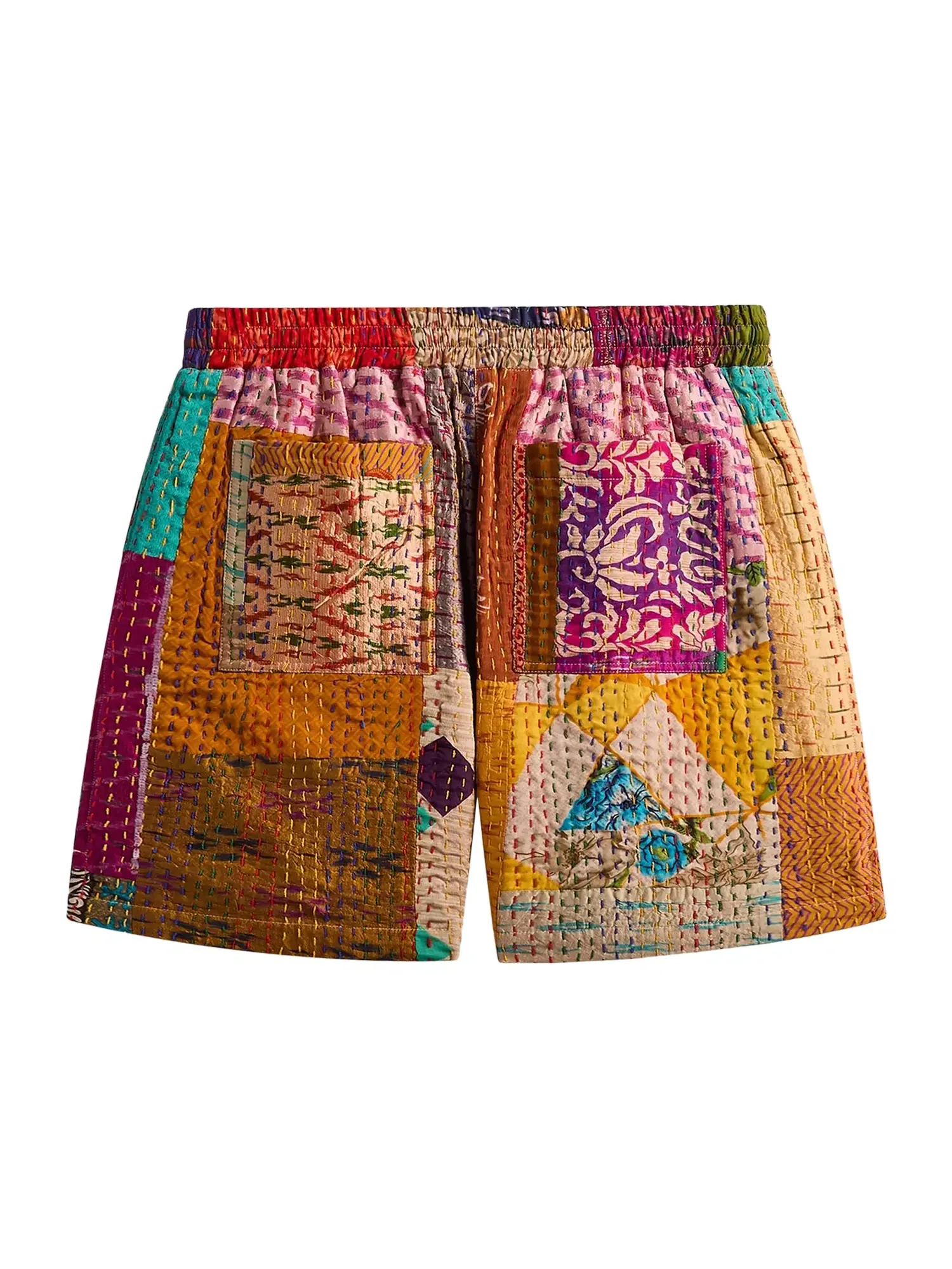Шорты Kith & Kin Tal Patchwork Short — изображение 2 из 2, золотистый/мульти
