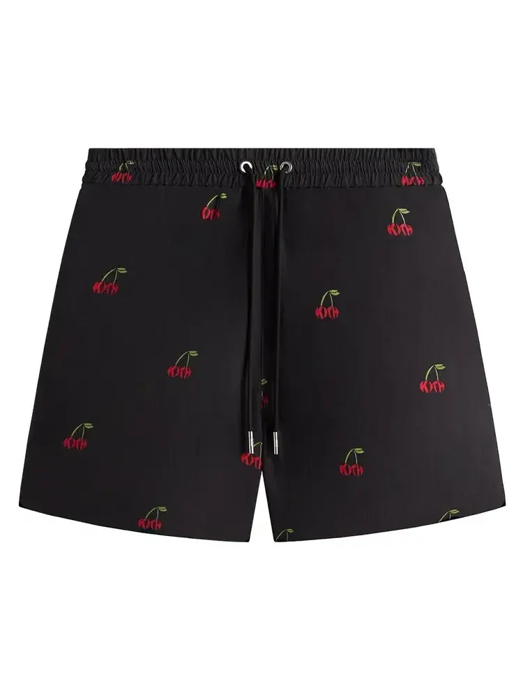 Спортивные шорты Kith Printed Cherry Cupro Linen Active Short — изображение 1 из 2, черный