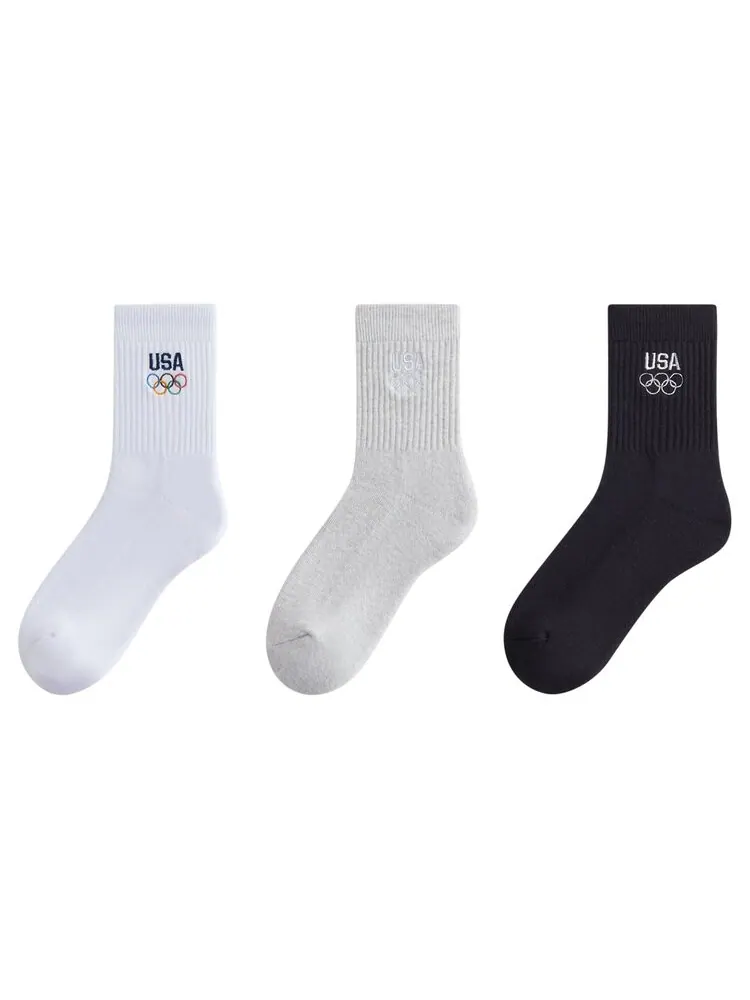 Носки Kith Kith For Team USA Mid Crew Sock (3 Pack) — изображение 1 из 1, мульти