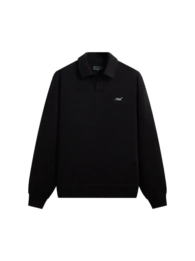 Пуловер Kith Micro Waffle Nelson Rugby Pullover — изображение 1 из 2, черный