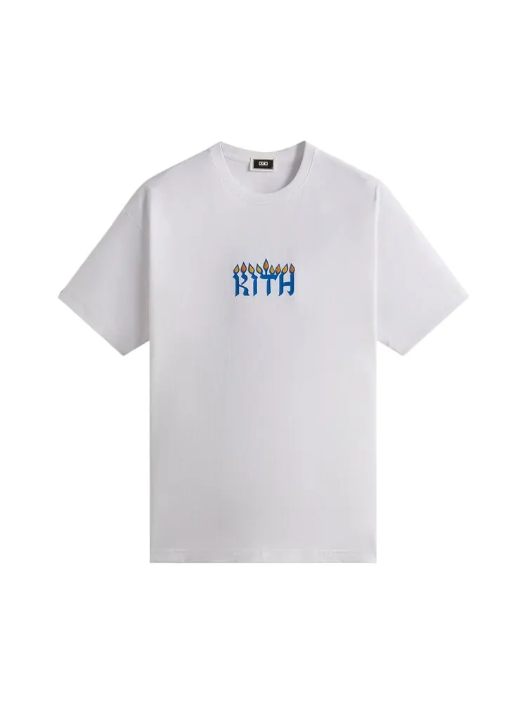 Футболка Kith Treats Hanukkah Menorah 'White' — изображение 1 из 2, белый