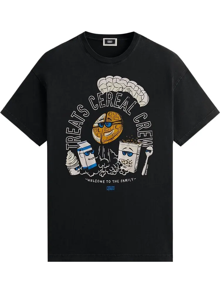 Футболка Kith Treats Cereal Crew Vintage 'Black' — изображение 1 из 2, черный