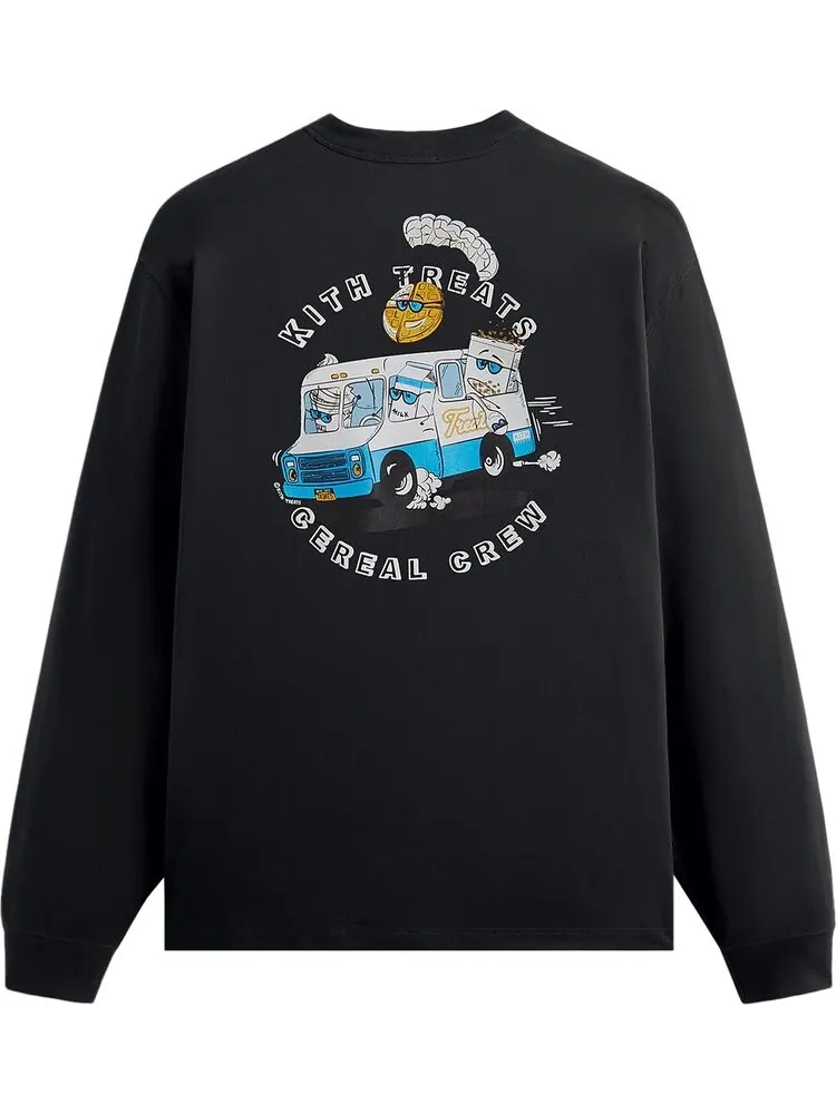 Футболка Kith Treats Parade II Long-Sleeve Pocket 'Black' — изображение 2 из 2, черный