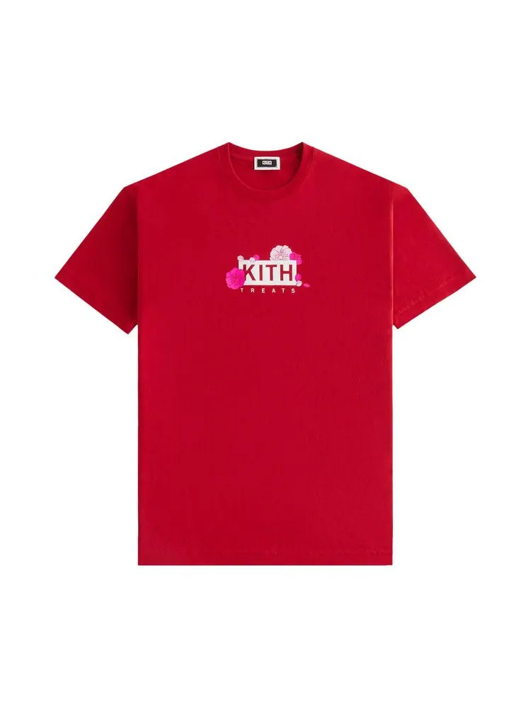 Футболка Kith Treats Plum Blossom Tee, Fury — изображение 1 из 2, красный
