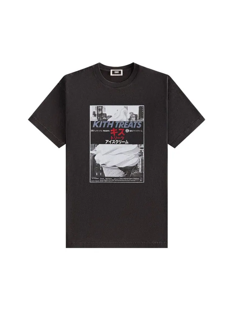 Футболка Kith Treats Double Feature Vintage Tee — изображение 1 из 2, черный