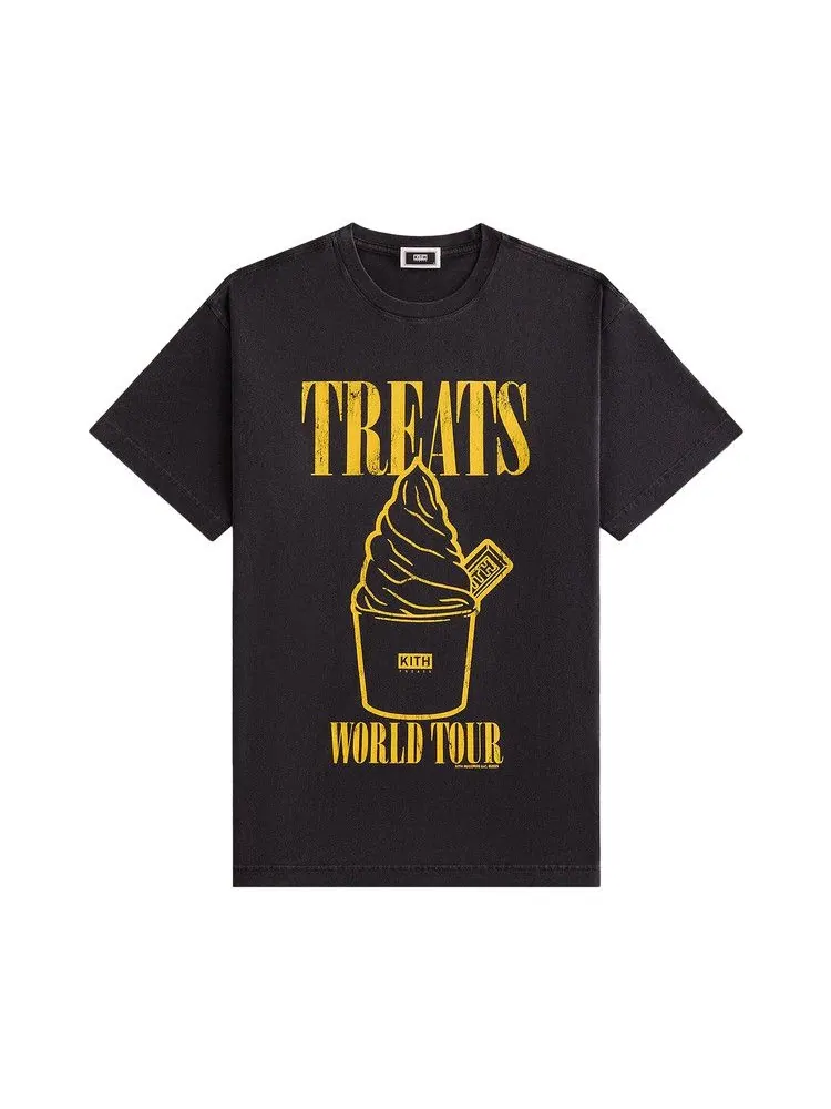 Футболка Kith Treats Heart-Shaped Swirl Vintage Tee — изображение 1 из 3, черный