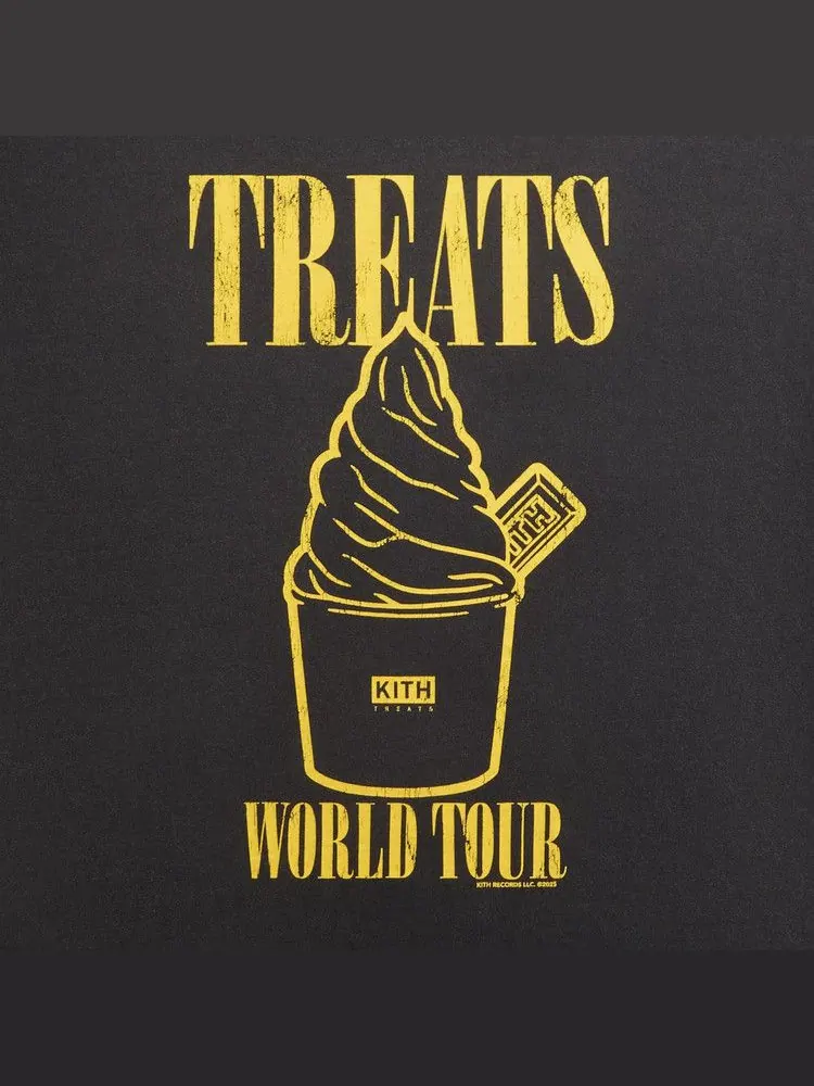 Футболка Kith Treats Heart-Shaped Swirl Vintage Tee — изображение 3 из 3, черный