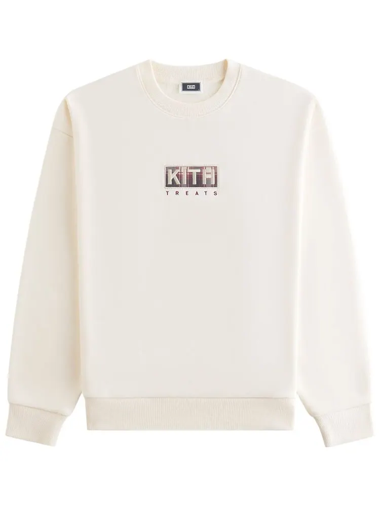 Свитшот Kith Treats Plaid Logo Nelson Crewneck — изображение 1 из 3, бежевый
