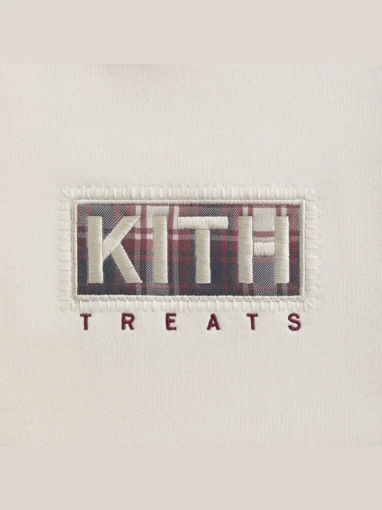 Свитшот Kith Treats Plaid Logo Nelson Crewneck — изображение 3 из 3, бежевый