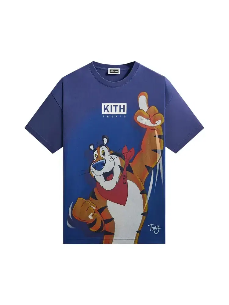 Футболка Kith Treats For Kellogg’s Frosted Flakes Cereal & Tony The Tiger — изображение 1 из 2, синий