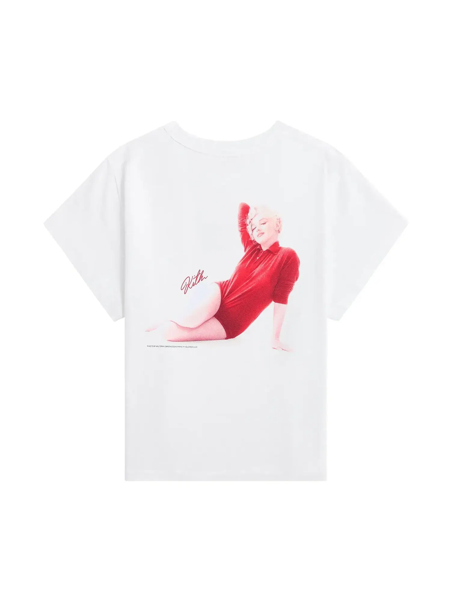 Женская футболка Kith Women For Marilyn Monroe Kiss Mulberry Vintage Tee — изображение 2 из 2, белый
