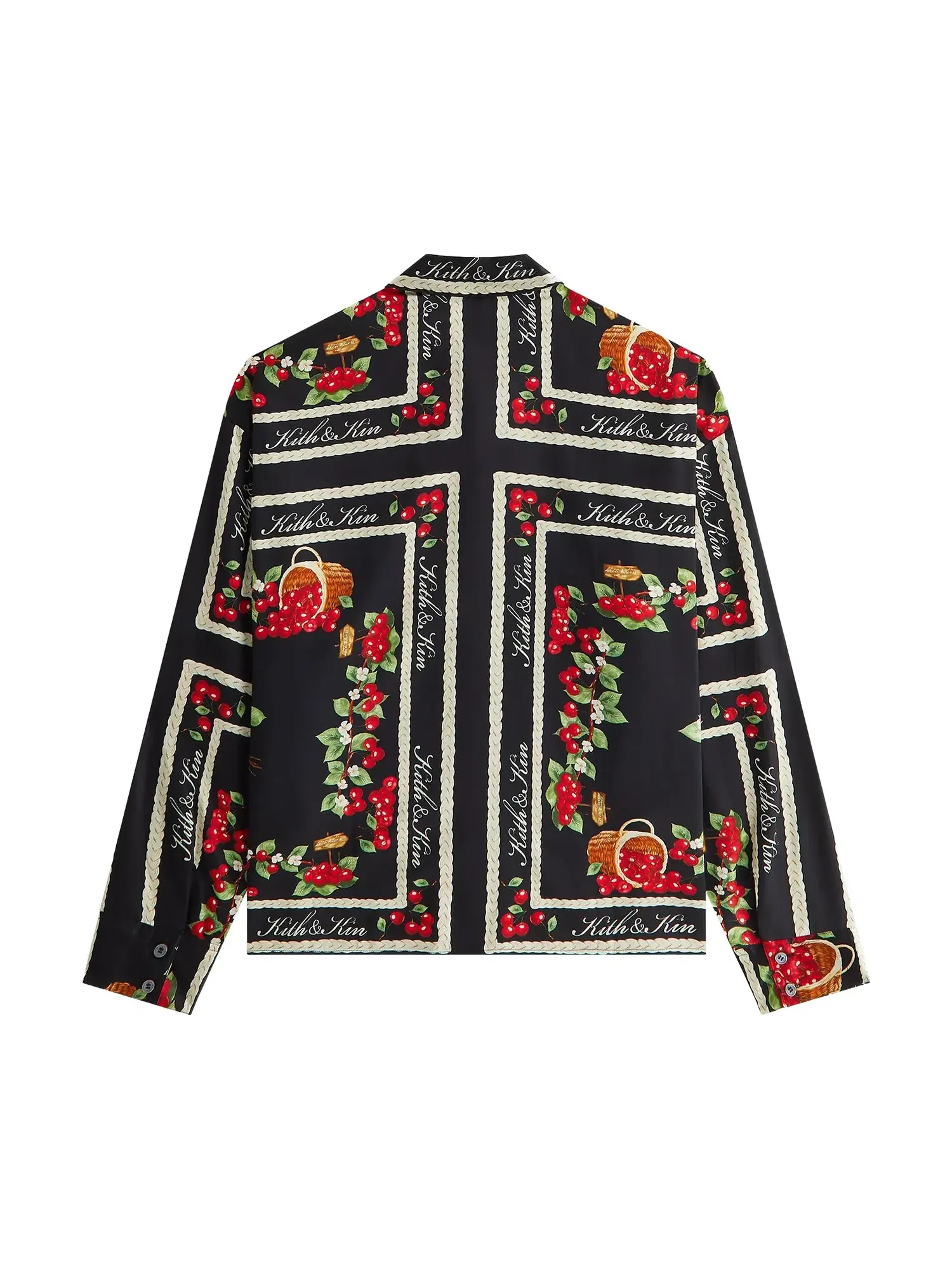 Женская рубашка Kith Siena Cherry на пуговицах — изображение 2 из 2, черный