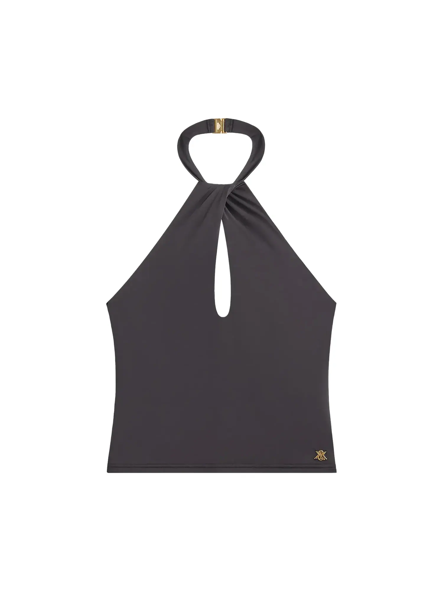 Топ Kith Women Lea Cross Neck Halter — изображение 1 из 2, черный
