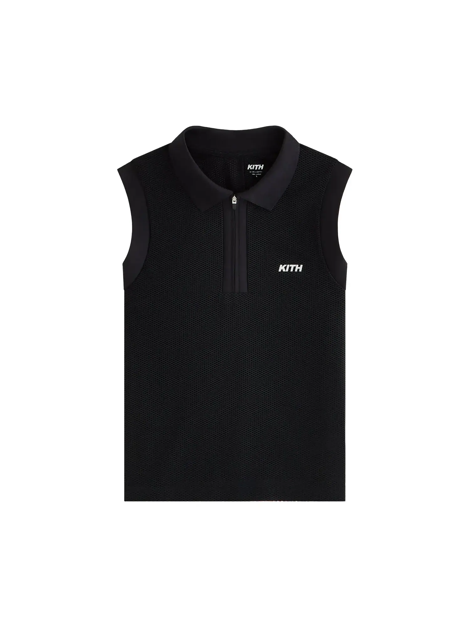 Топ Kith Women Perry Polo Mesh — изображение 1 из 2, черный