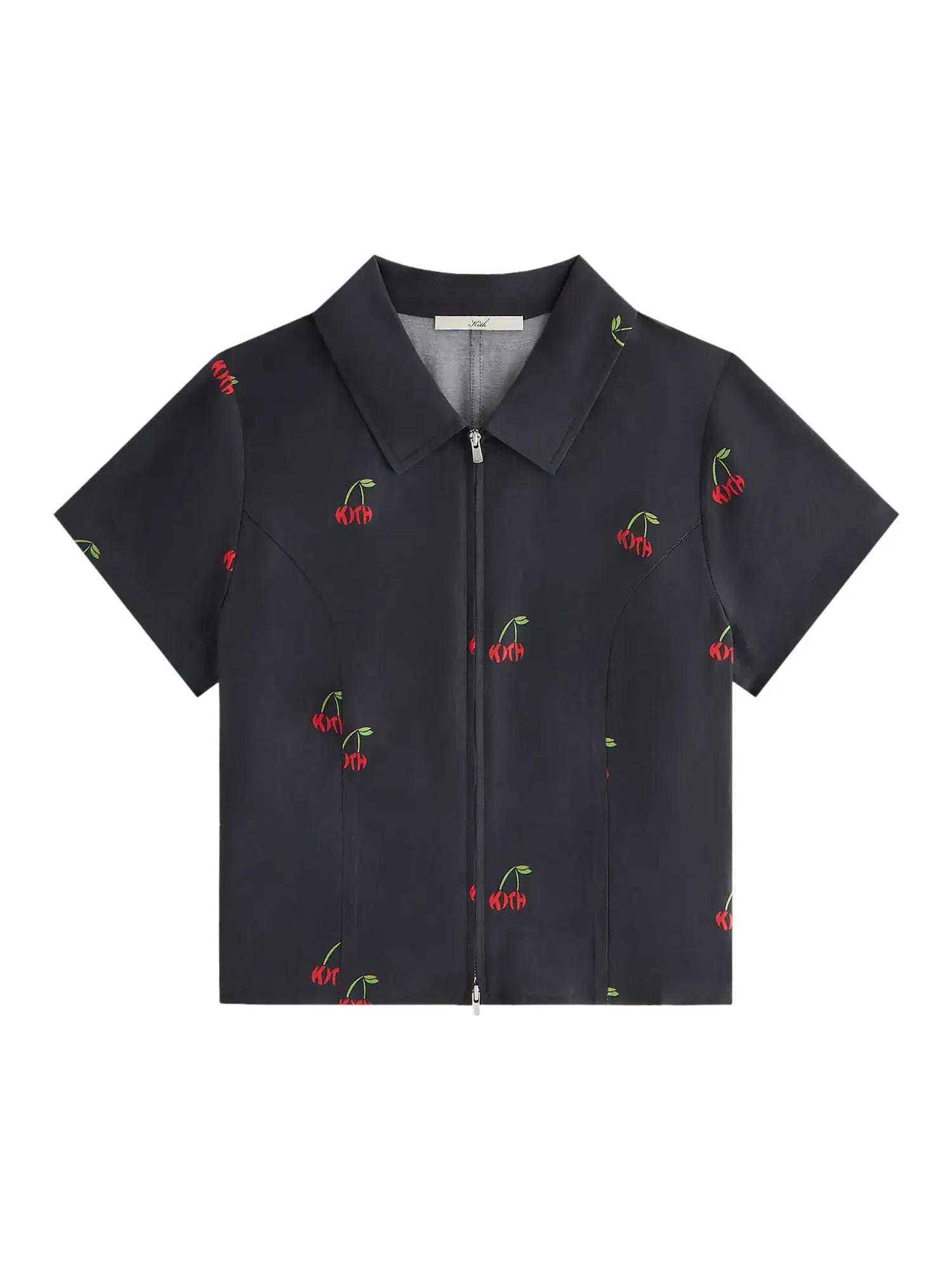 Женская рубашка Kith Caela Cherry на молнии — изображение 1 из 2, черный