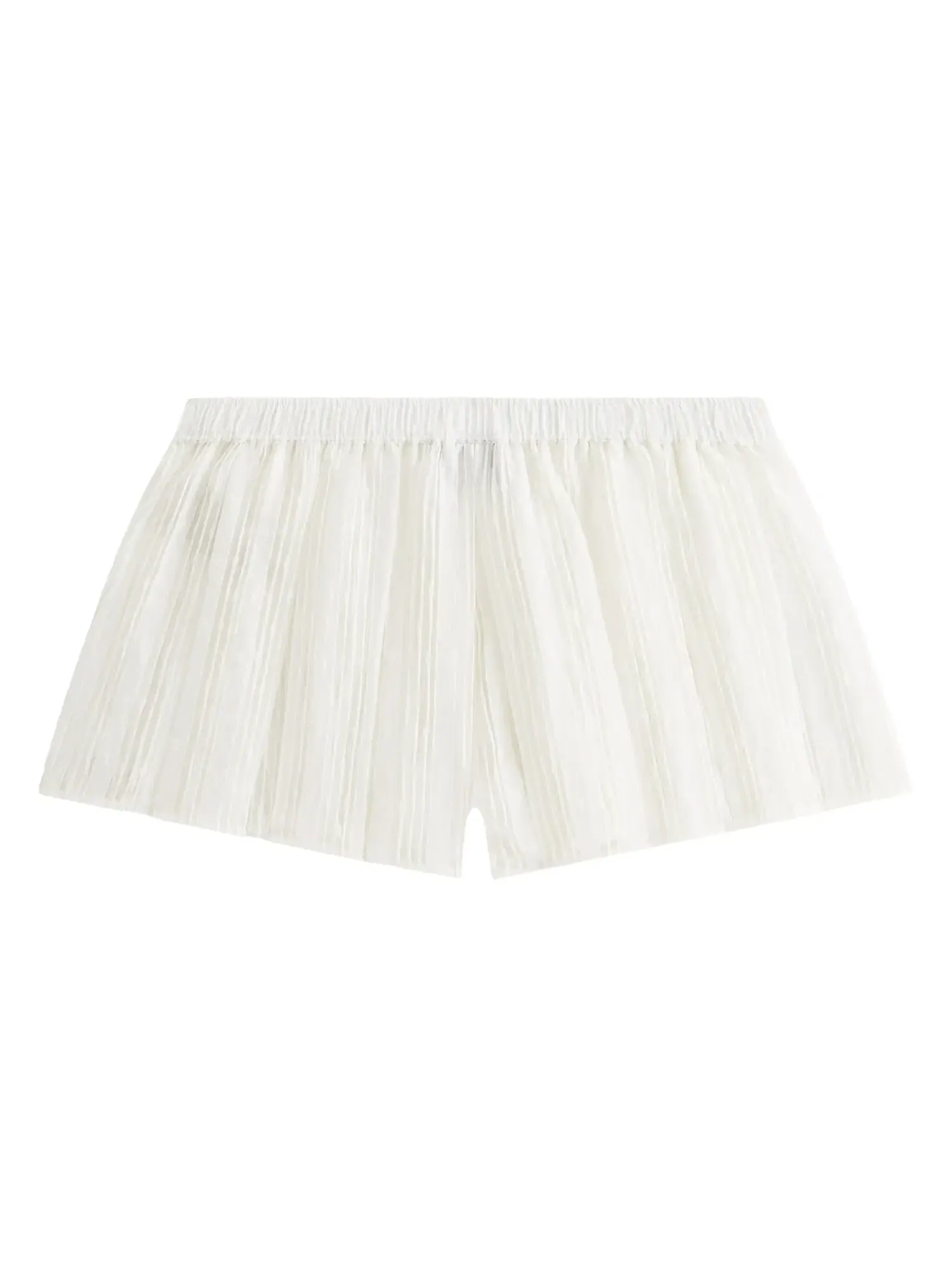 Шорты Kith Women Sashi Sheer Pleated — изображение 2 из 2, белый