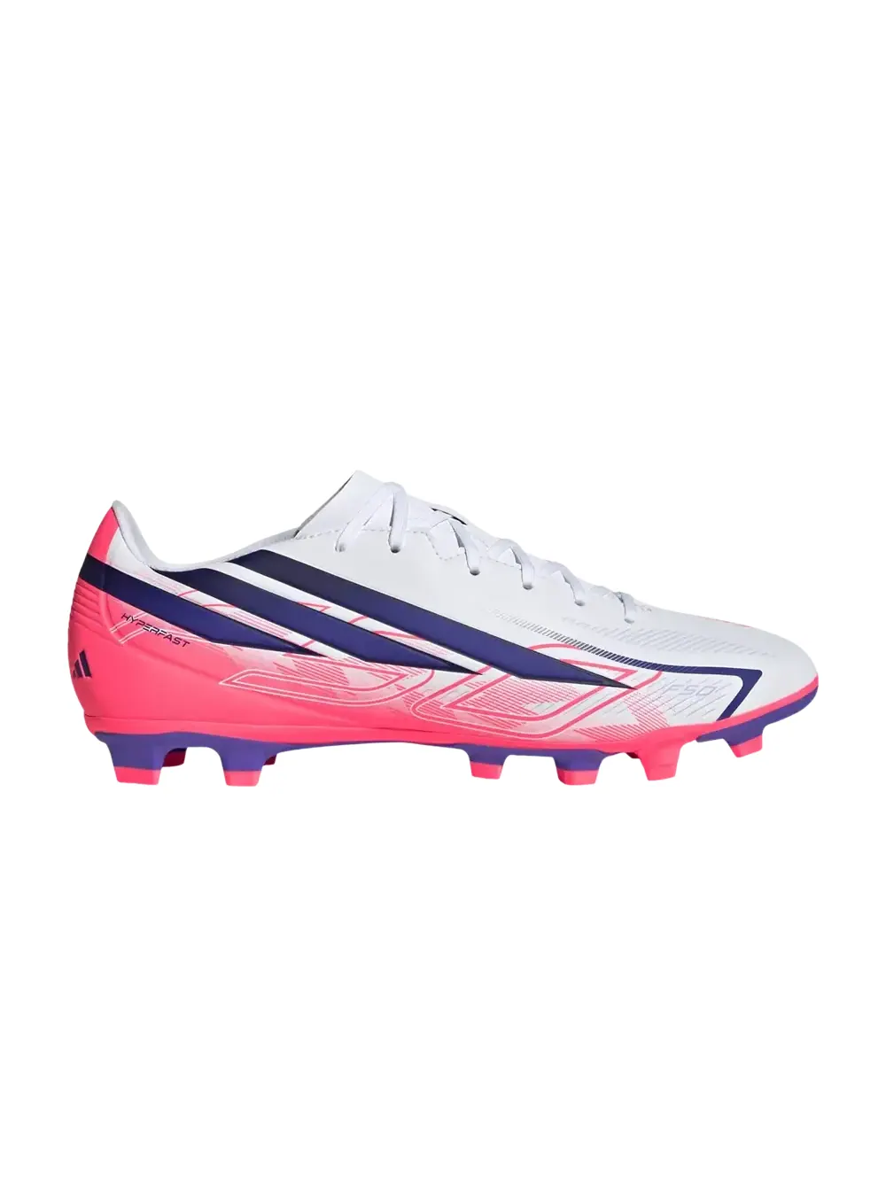 Футболка Adidas F50 Hyperfast Club FG/MG — изображение 1 из 1, белый/фиолетовый