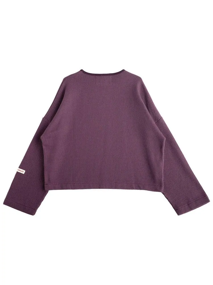 Свитер Jungles Boxy Knit Sweater — изображение 2 из 2, фиолетовый