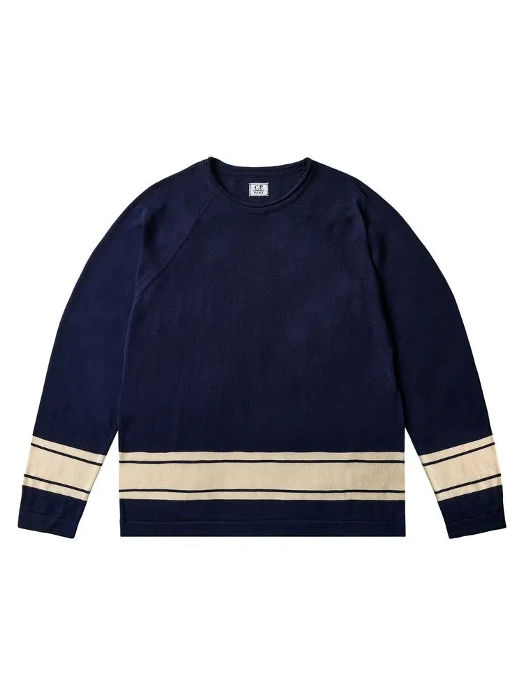 Топ Palace x C.P. Company Cotton Sea Island Mock Neck Knit — изображение 1 из 2, темно-синий
