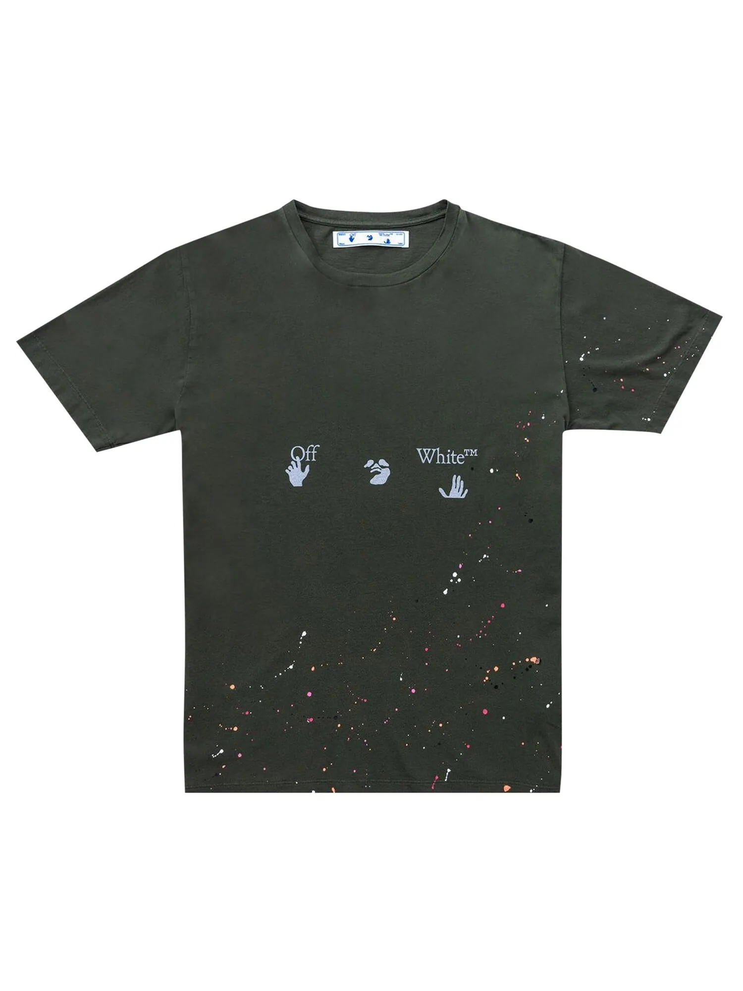 Футболка с короткими рукавами Off-White Vintage Paint — изображение 1 из 2, белый
