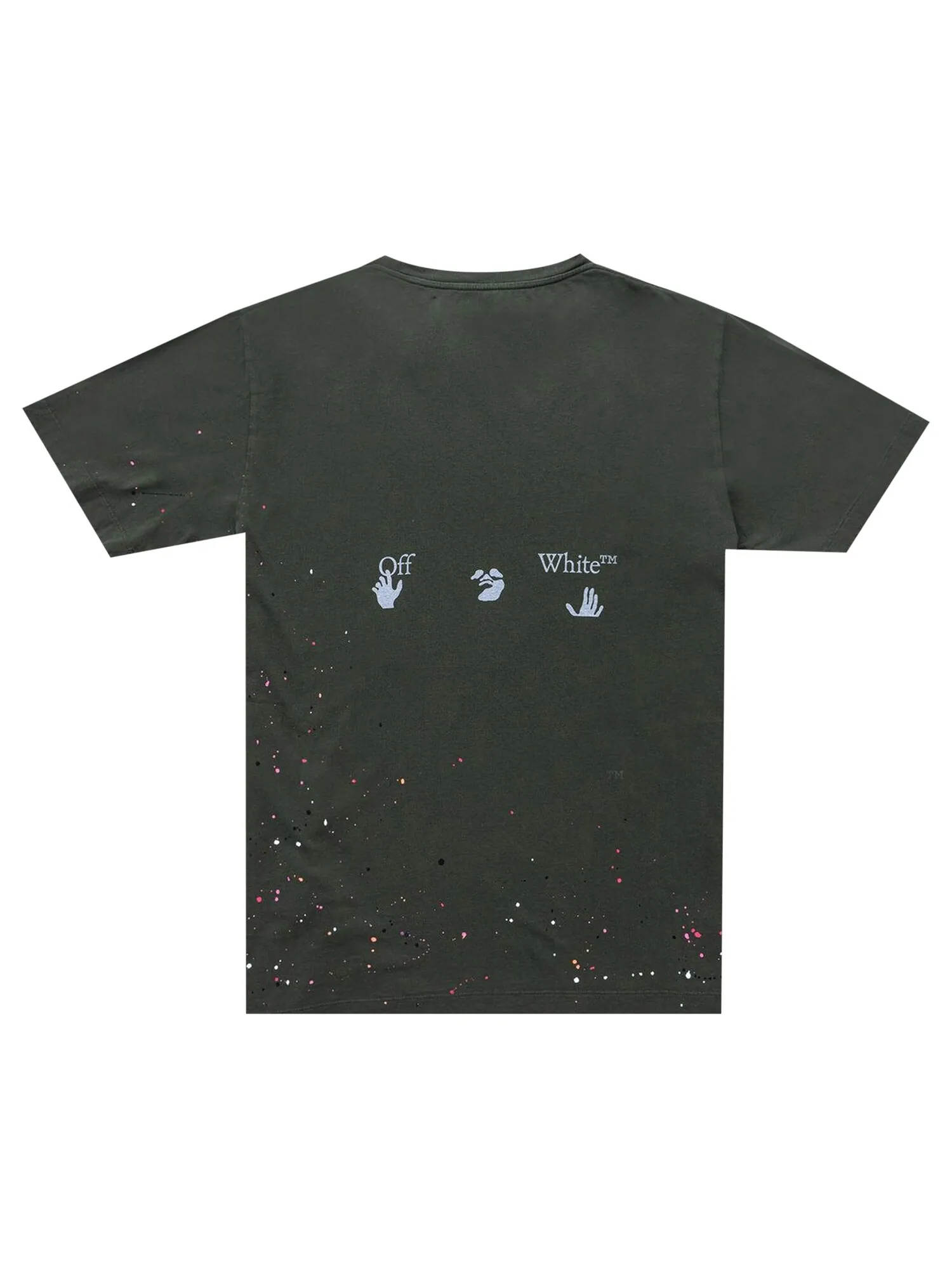 Футболка с короткими рукавами Off-White Vintage Paint — изображение 2 из 2, белый