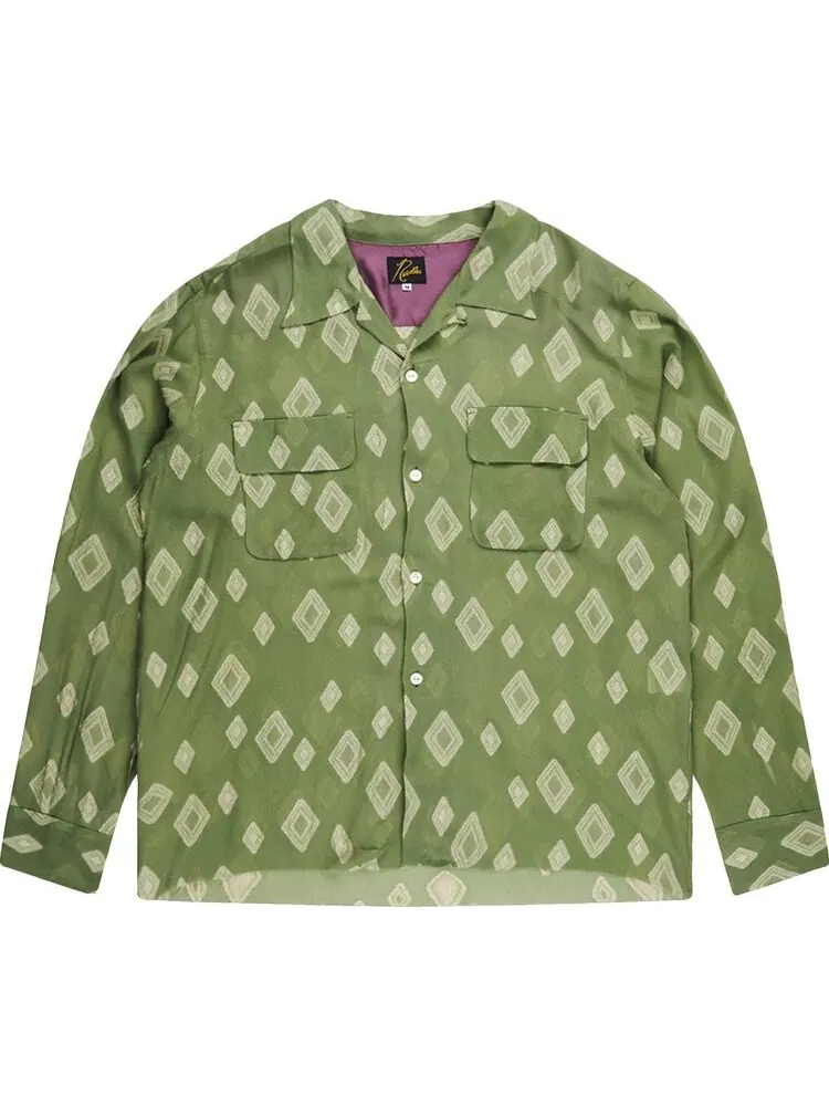 Рубашка Needles C.O.B. Classic Shirt 'Green' — зеленый