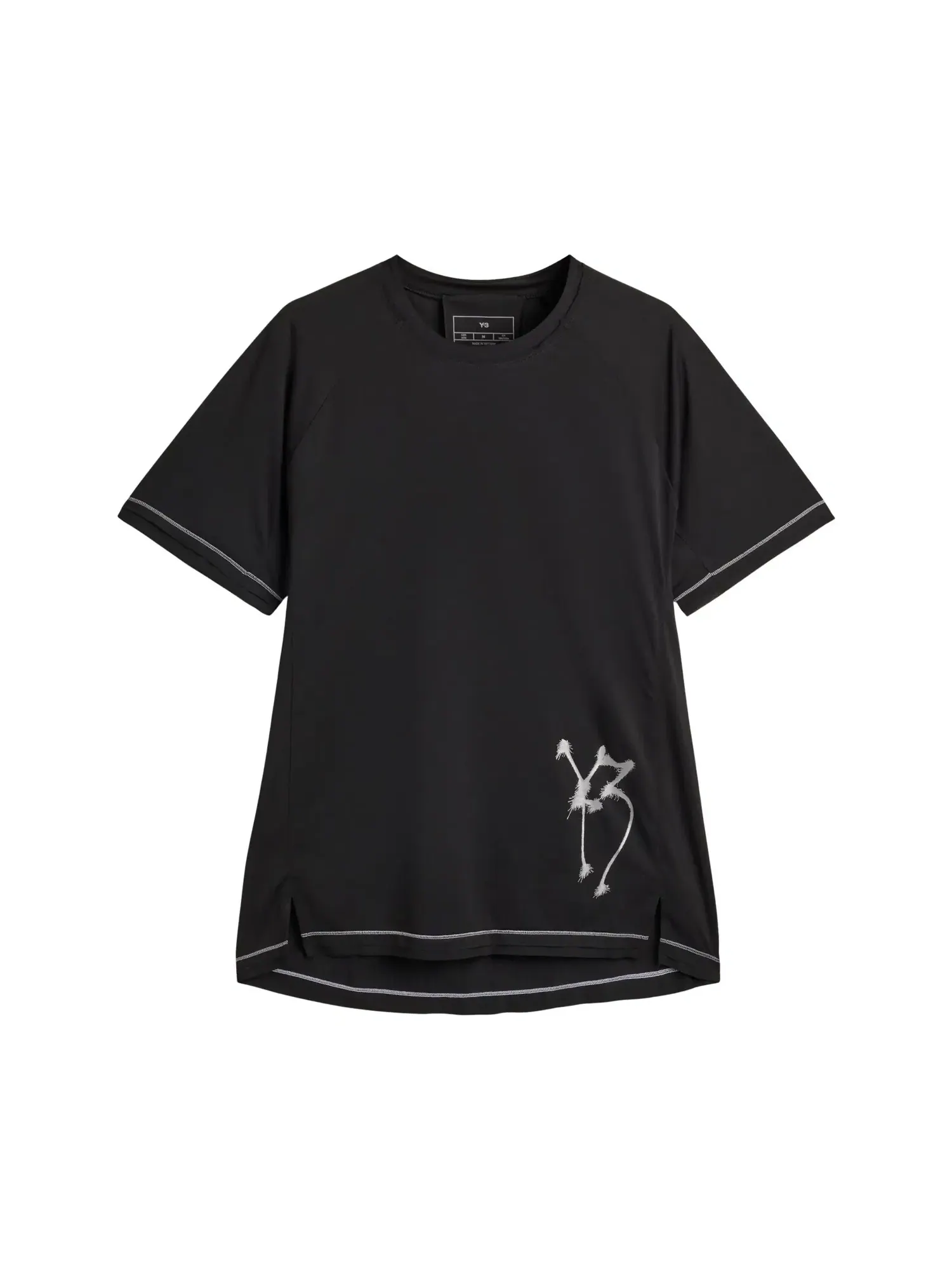 Футболка с коротким рукавом Yohji Yamamoto Pour Homme x Adidas GFX Run — черный