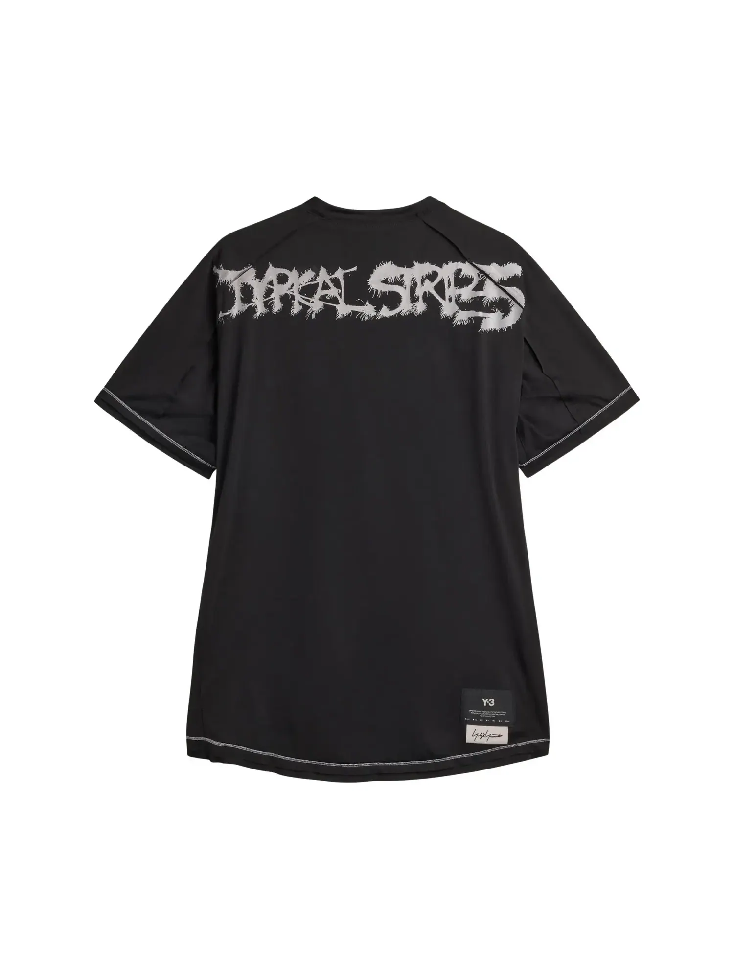 Футболка с коротким рукавом Yohji Yamamoto Pour Homme x Adidas GFX Run — изображение 2 из 2, черный