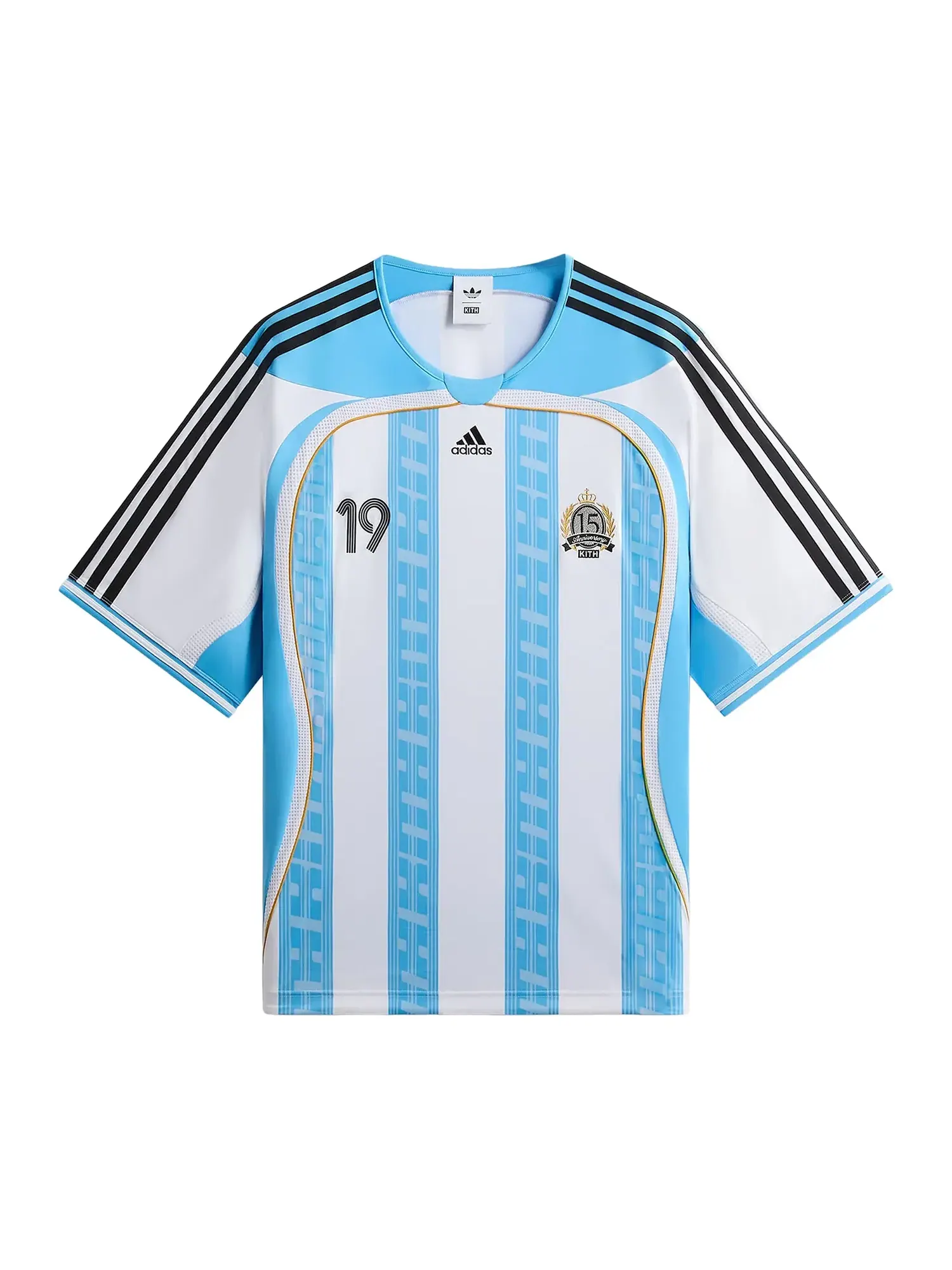 Футболка Kith x Messi For Adidas Jersey — изображение 1 из 2, синий/белый
